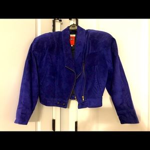 Royal Blue Suede Jacket
